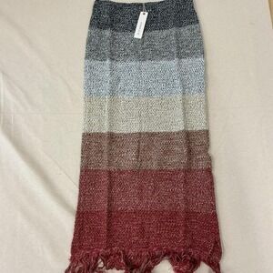 O.Bianca knit midi skirt